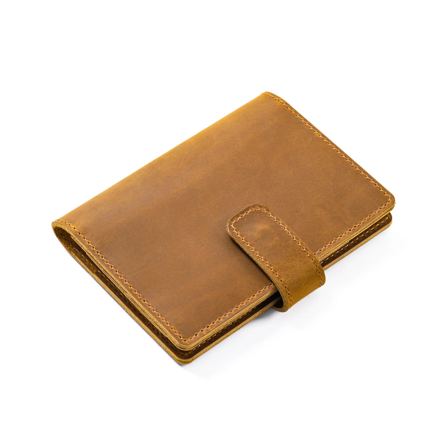 Classic cowhide wallet, card compartment, cash compartment, passport compartment