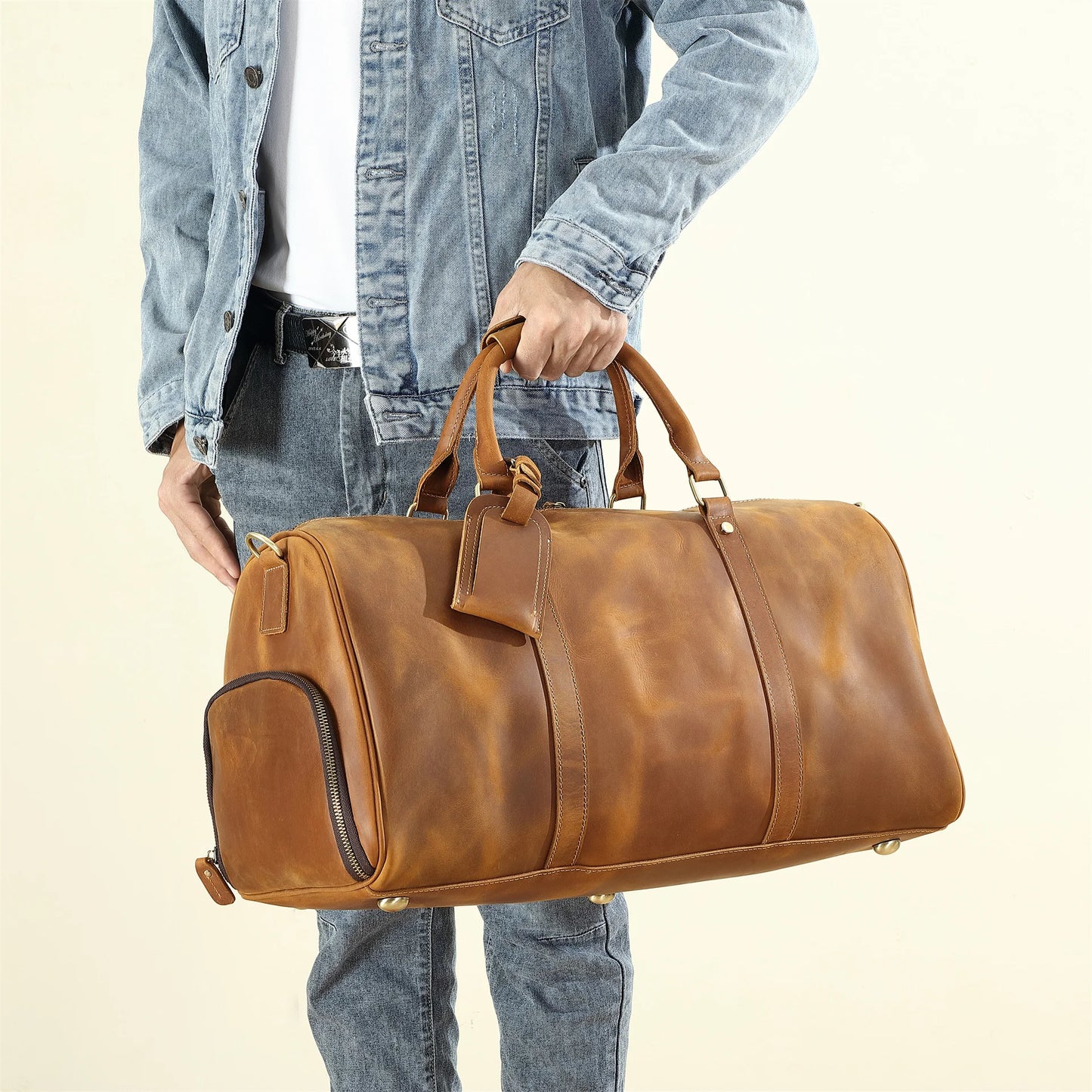 Leonardo travel bag - High quality cow leather