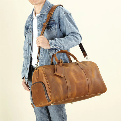 Leonardo travel bag - High quality cow leather