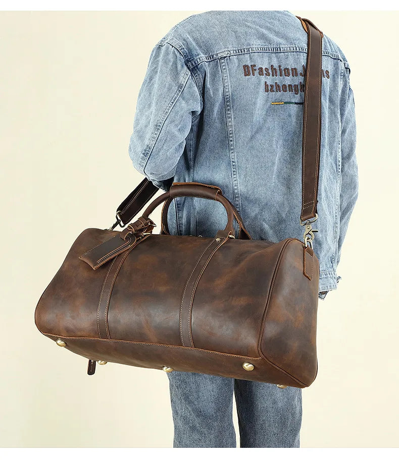 Leonardo travel bag - High quality cow leather