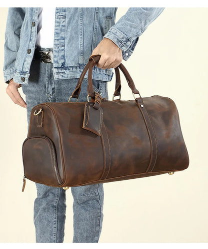 Leonardo travel bag - High quality cow leather