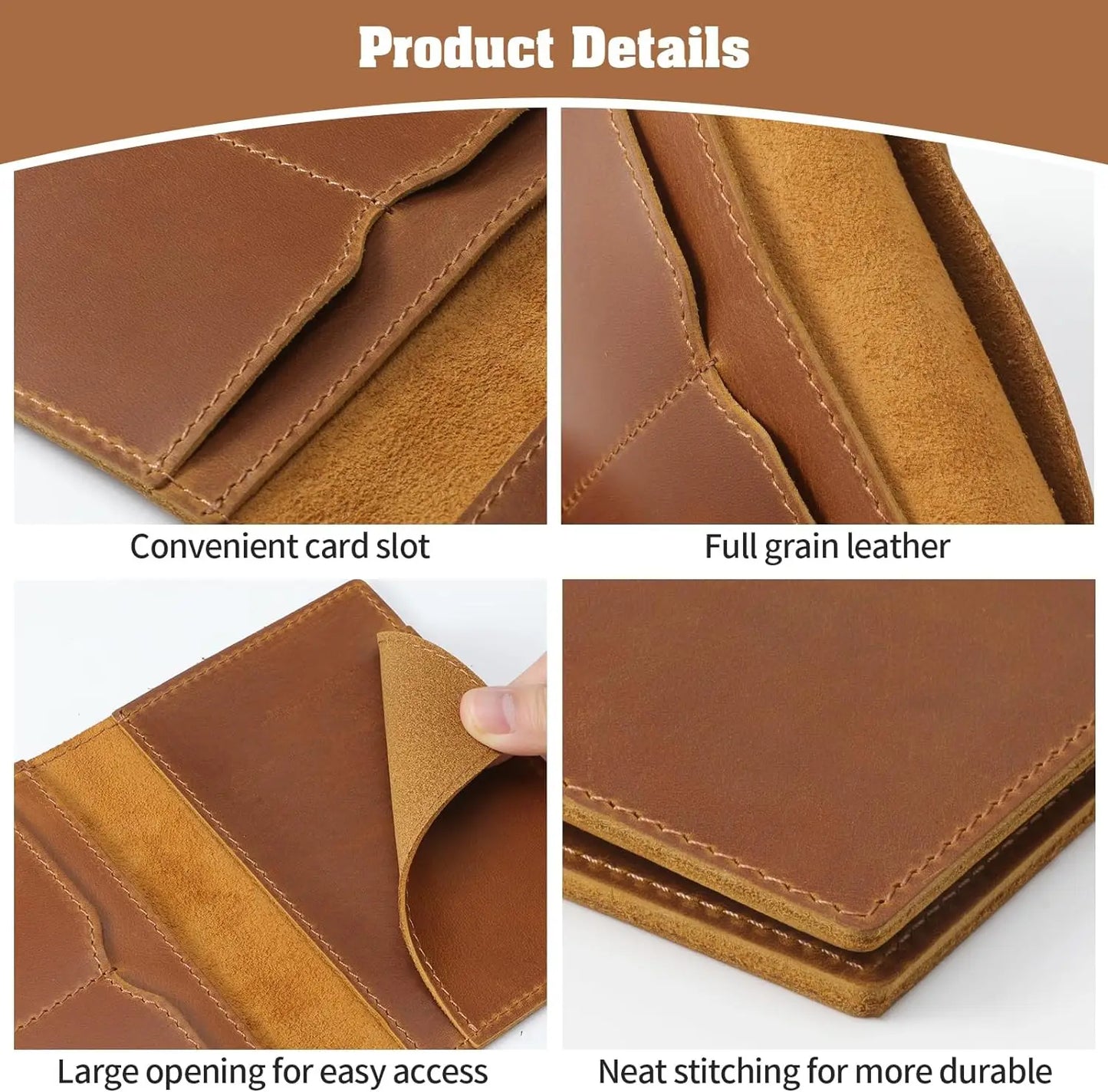 Leonardo leather wallet Code K02 - Holds money, holds credit cards, Passport