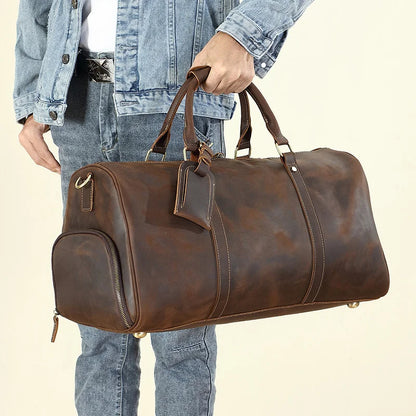 Leonardo travel bag - High quality cow leather