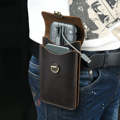 Cowhide leather belt bag - Leonardo