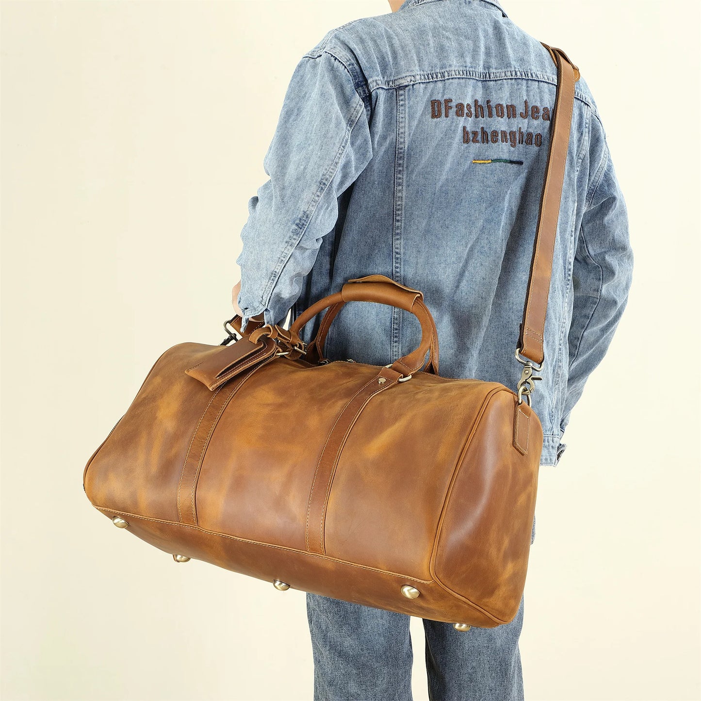 Leonardo travel bag - High quality cow leather