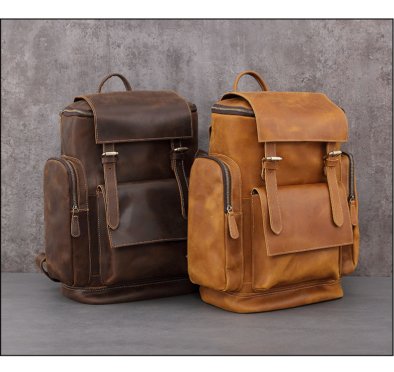 Leonardo backpack - Genuine cow leather Code 002