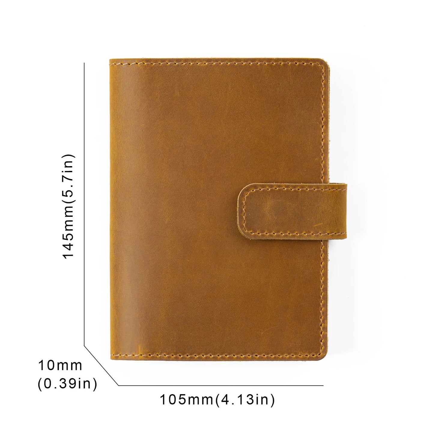 Classic cowhide wallet, card compartment, cash compartment, passport compartment