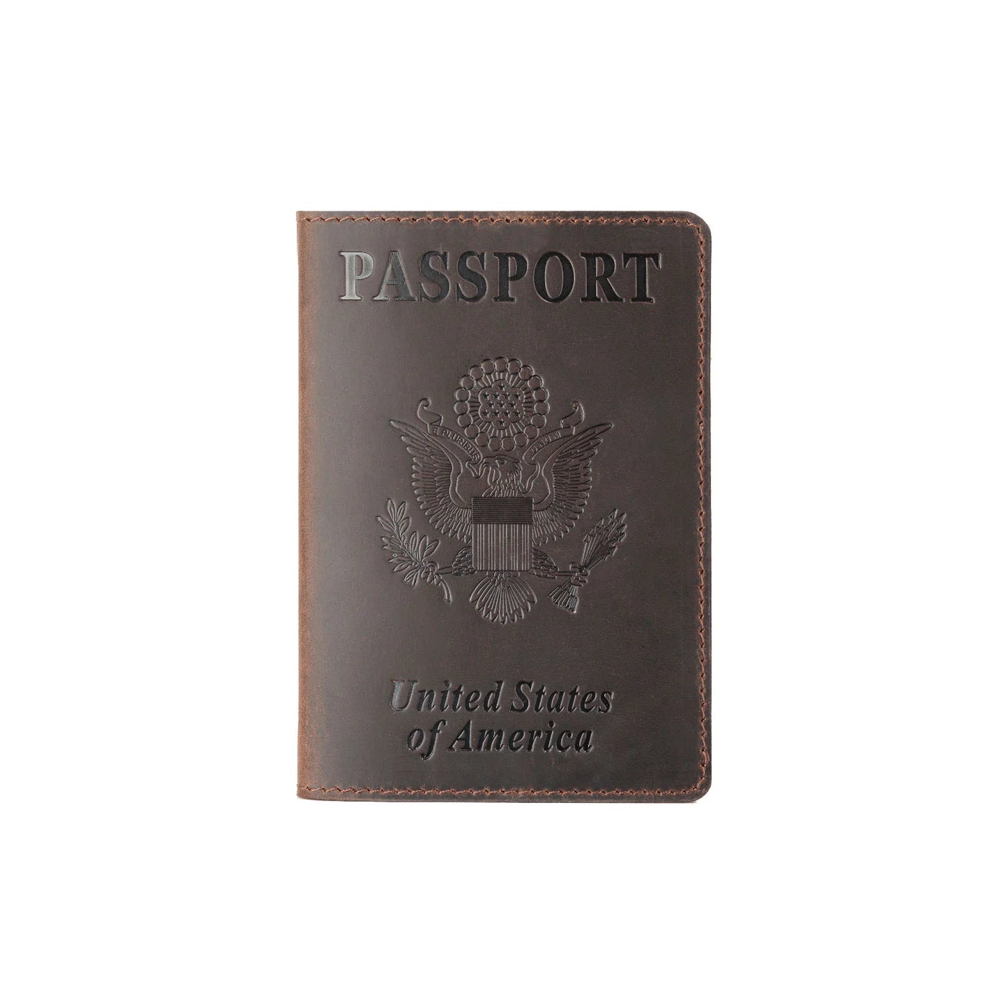 Leather passport wallet - USA