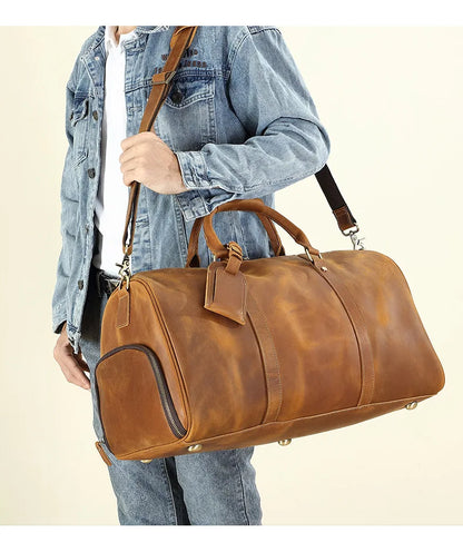 Leonardo travel bag - High quality cow leather