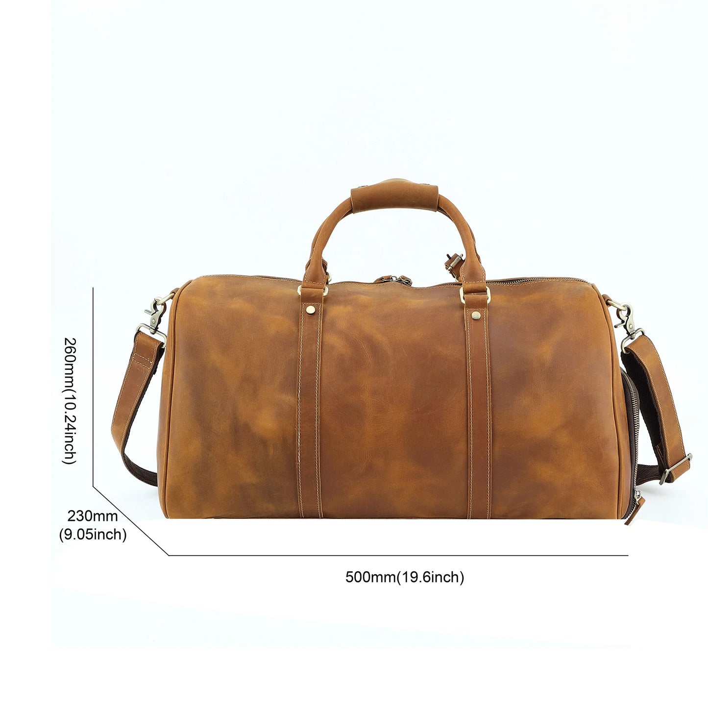 Leonardo travel bag - High quality cow leather