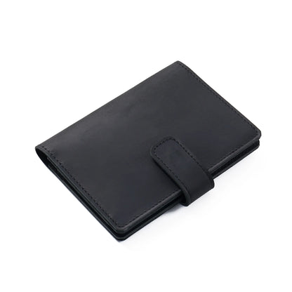 Classic cowhide wallet, card compartment, cash compartment, passport compartment