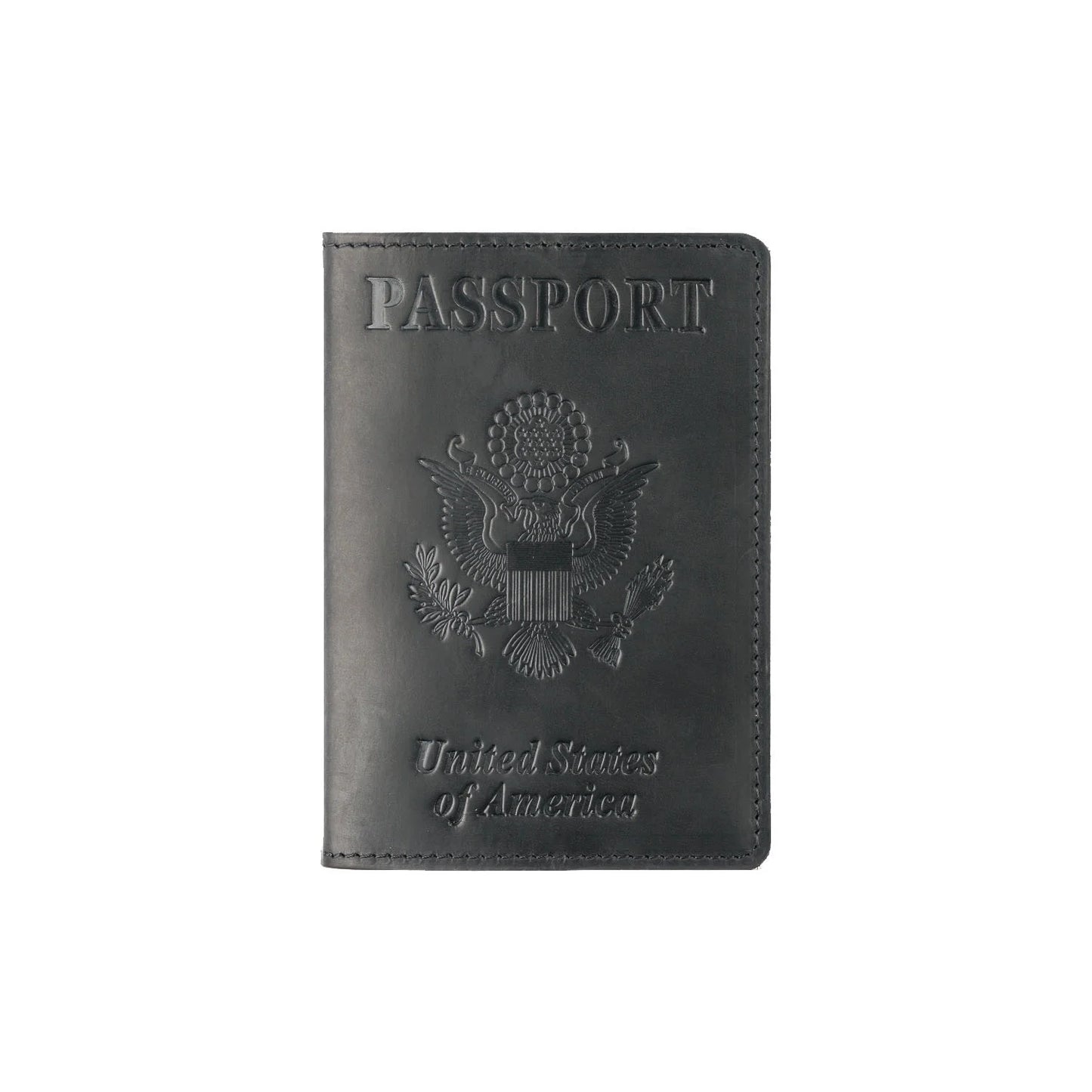 Leather passport wallet - USA