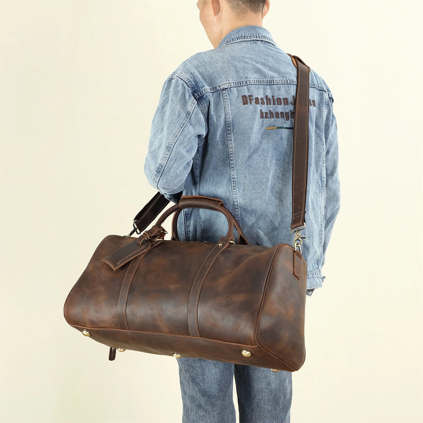 Leonardo travel bag - High quality cow leather