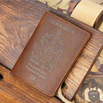 Genuine Leather Canada Passport