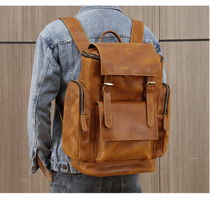 Leonardo backpack - Genuine cow leather Code 002