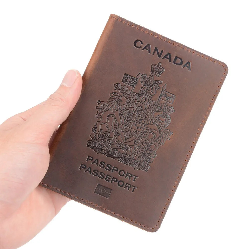 Genuine Leather Canada Passport