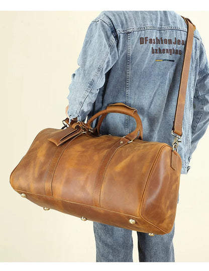 Leonardo travel bag - High quality cow leather