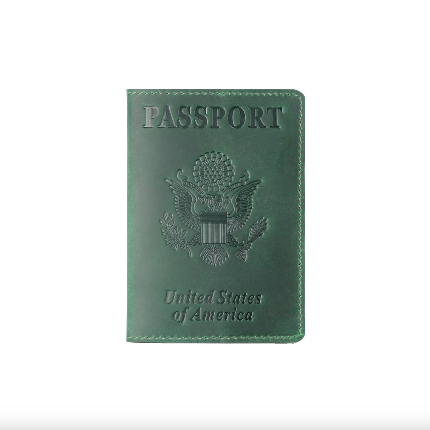 Leather passport wallet - USA