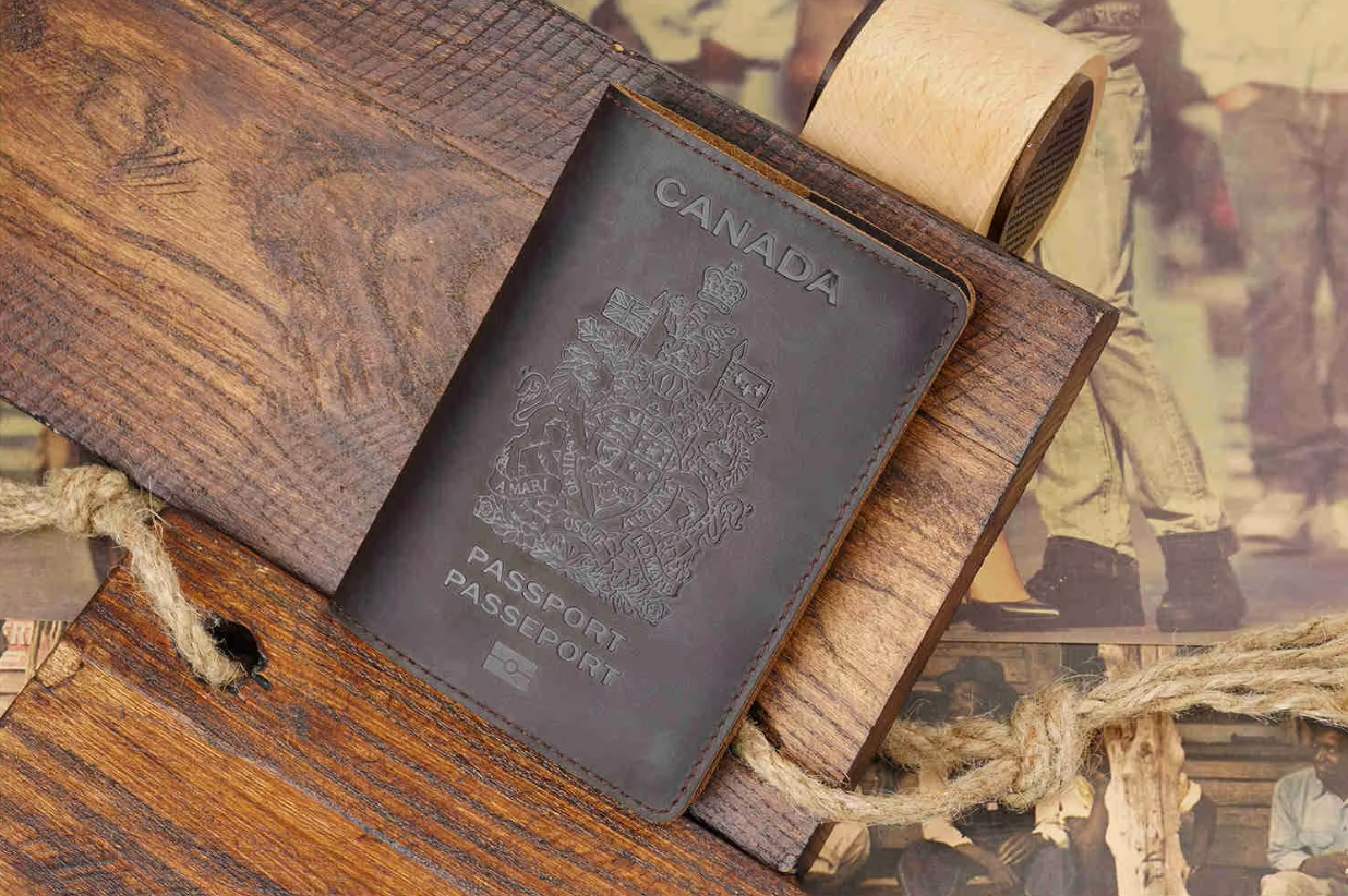 Genuine Leather Canada Passport