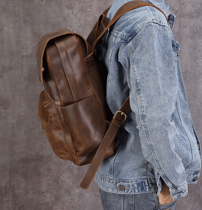 Leonardo backpack - Genuine cow leather Code 002